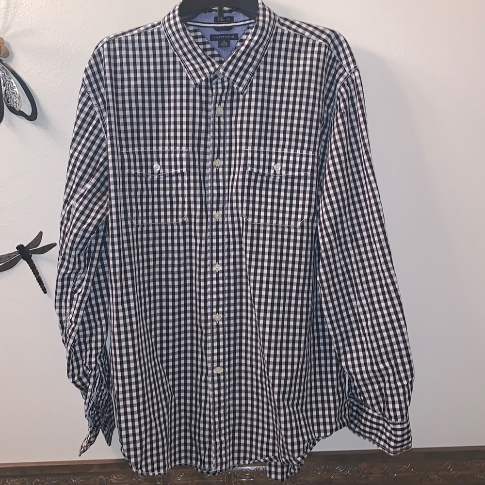 Tommy Hilfiger Gingham Trim Fit button down shirt